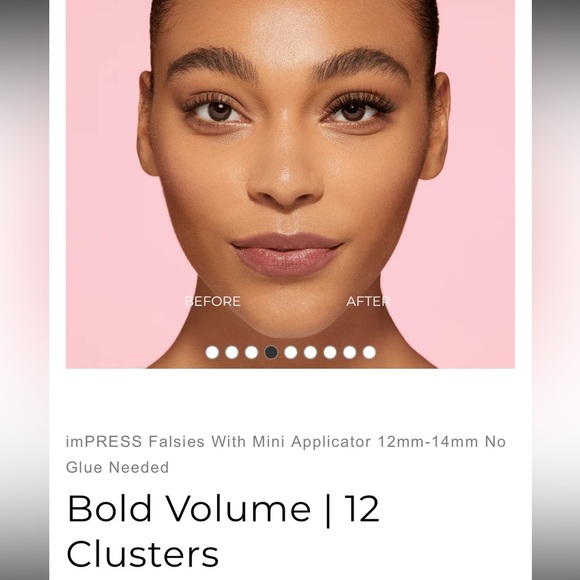 Kiss imPRESS No Glue Needed Black Lashes | 12 clusters - Bold and Refined - Picture 4 of 7